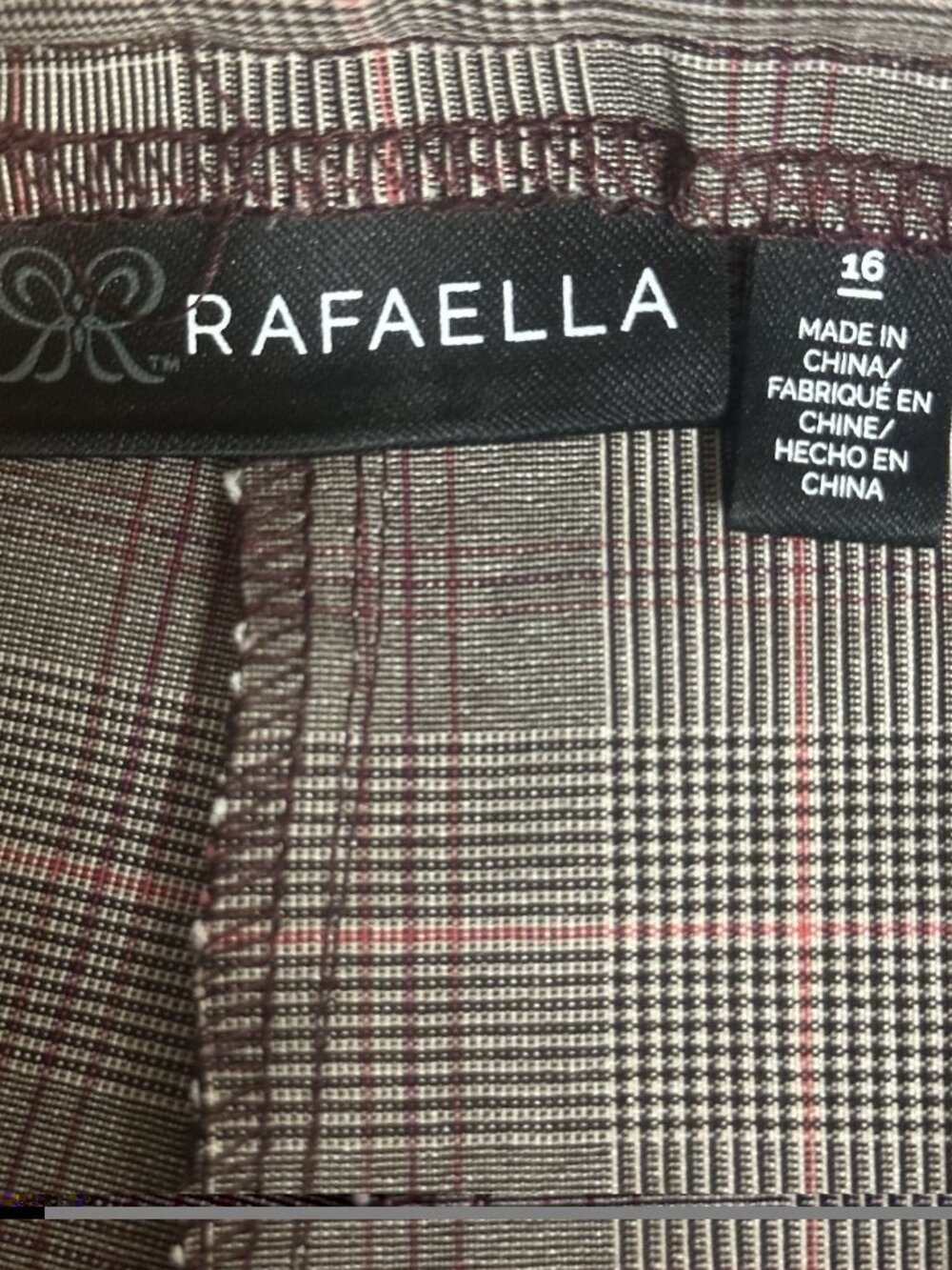 Rafaella Women's Pull-On High Rise Slim Straight Leg Stretch Pant Size 16 - Picture 6 of 13
